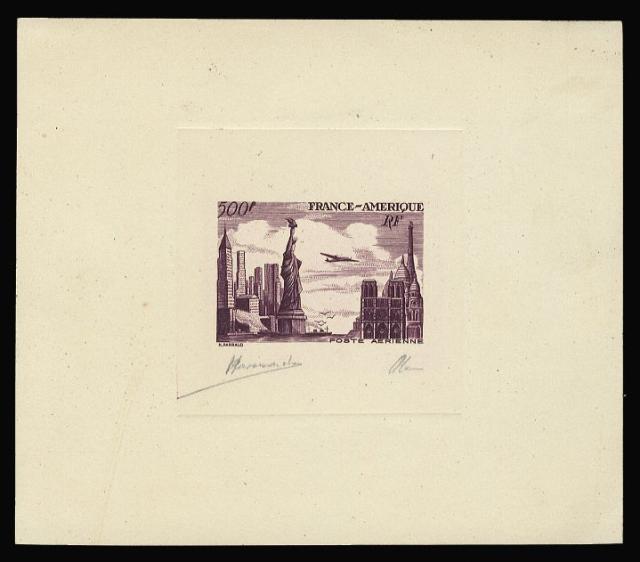 France_1949_Yvert_840c-Scott_622c_unadopted_airmail_500f_Amitie_FR-USA_violet_AP