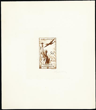 France_1949_Yvert_840d-Scott_622d_unadopted_airmail_50f_Amitie_FR-USA_brown_c_AP