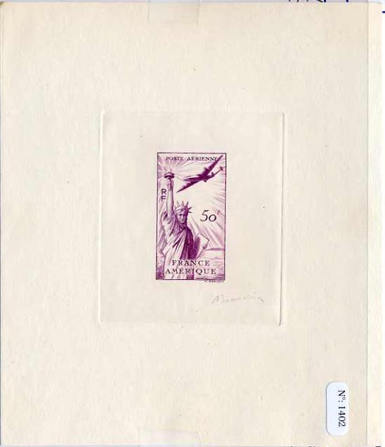 France_1949_Yvert_840d-Scott_622d_unadopted_airmail_50f_Amitie_FR-USA_violet1_AP