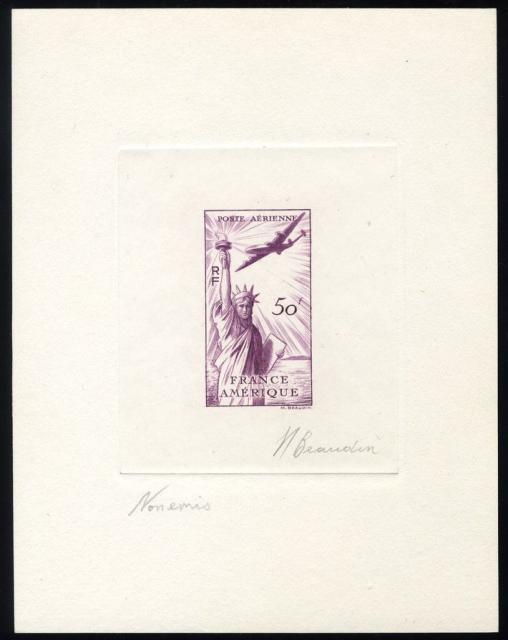 France_1949_Yvert_840d-Scott_622d_unadopted_airmail_50f_Amitie_FR-USA_violet_d_AP