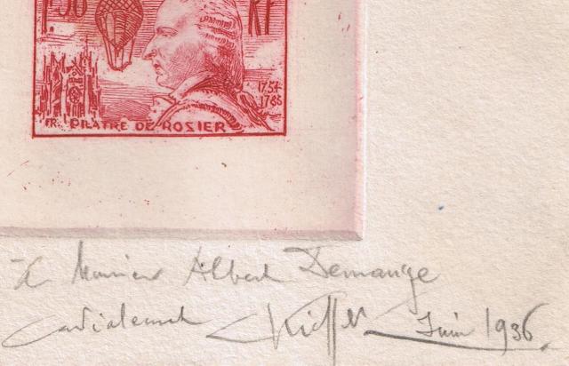 France_1936_Yvert_313a-Scott_308_unadopted_1f50_Pilatre_de_Rozier_red_AP_detail_c