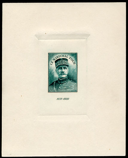 France_1940_Yvert_455c-Scott_B98_unadopted_Foch_green-blue_AP