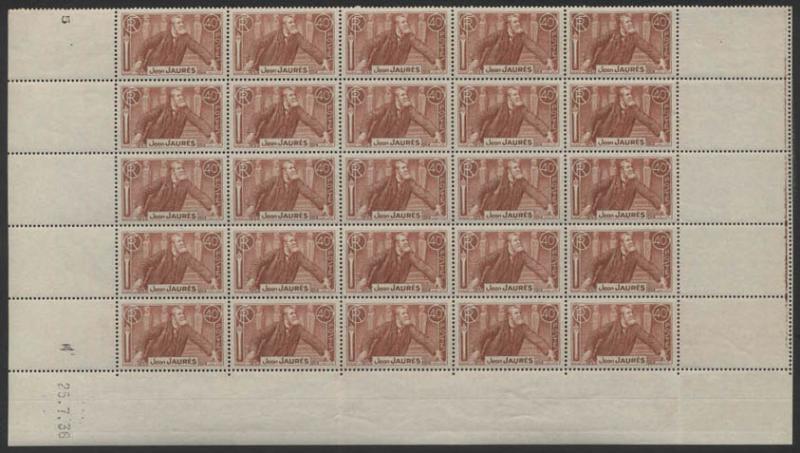 France_1936_Yvert_318-Scott_313_sheet