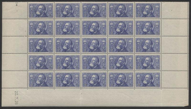 France_1936_Yvert_319-Scott_314_sheet