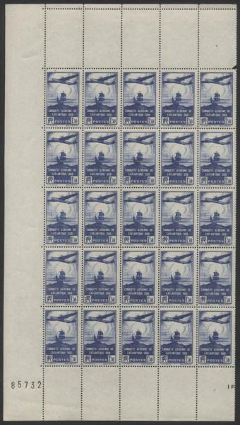 France_1936_Yvert_320-Scott_C16_full_sheet_b
