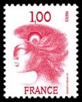 France_1976_Yvert_1892b-Scott_1496_unissued_1f_Marianne_by_Excoffon-Durrens_a_US