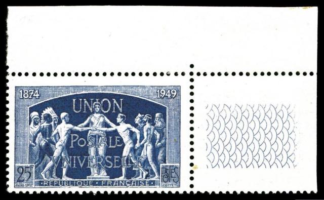 France_1949_Yvert_852a-Scott_636_UPU_ultramarine-blue_d_US