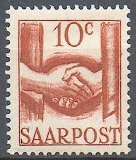 Saar_1948_Yvert_231-Scott_188_b