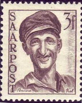 Saar_1948_Yvert_235-Scott_192_b