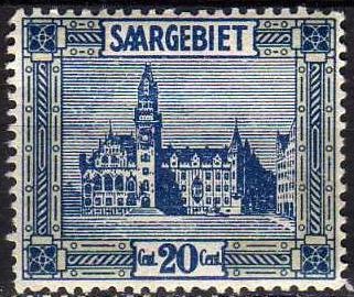 Saar_1922_Yvert_88-Scott_typo