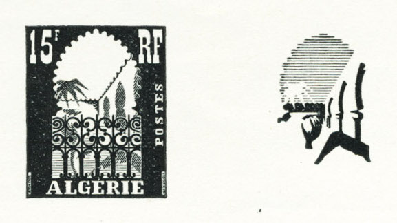 Algeria_1954_Yvert_314a-Scott_258_unadopted_15f_Musee_du_Bardo_black_typo_c_AP_detail