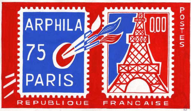 France_1975_Yvert_1830s-Scott_1425_unadopted_Arphila_75_MAQ