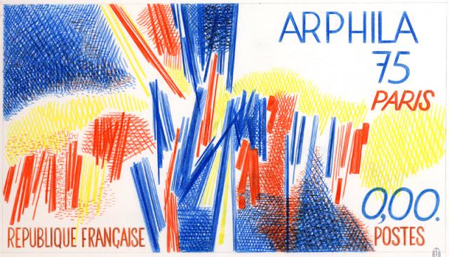 France_1975_Yvert_1830t-Scott_1425_unadopted_Arphila_75_MAQ