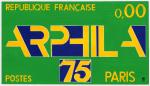 France_1975_Yvert_1830zp-Scott_1425_unadopted_Arphila_75_MAQ