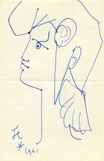 France_1961_Yvert_1282e-Scott_985_unadopted_Marianne_de_Cocteau_MAQ