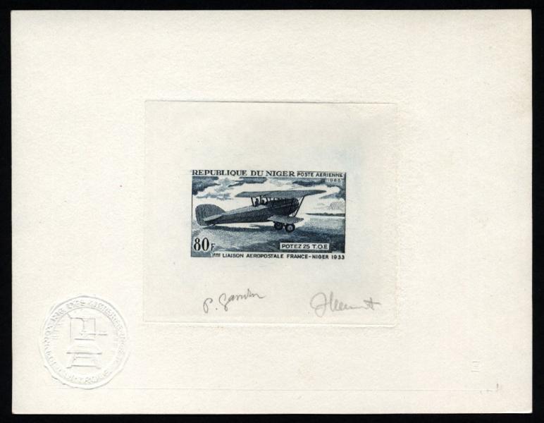 Niger_1968_Yvert_PA84-Scott_C84_dark-grey-blue