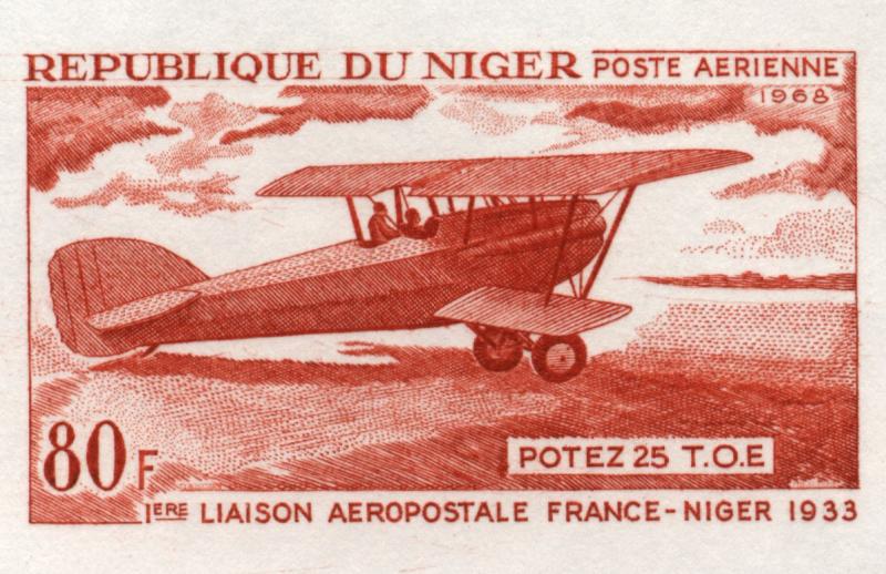Niger_1968_Yvert_PA84-Scott_C84_red-orange_aa_detail
