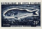 Study about Ivory Coast 1973 fish c Artist Proofs