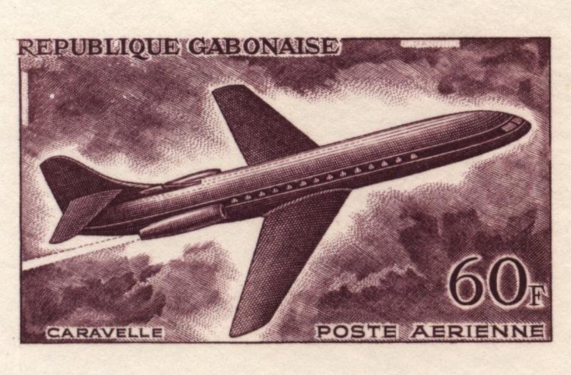 Gabon_1962_Yvert_PA9-Scott_C9_dark-violet_detail