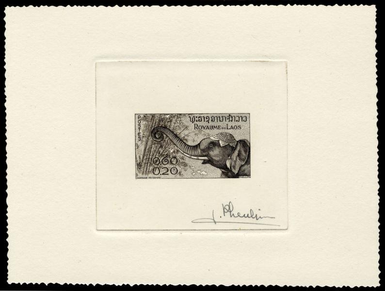 Laos_1958_Yvert_45-Scott_42_black