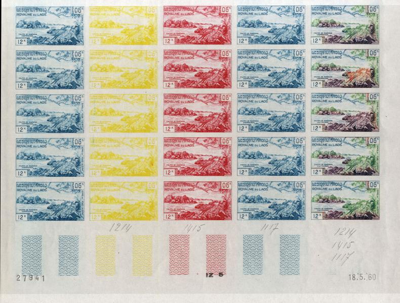 Laos_1960_Yvert_PA36-Scott_C36_full_sheet