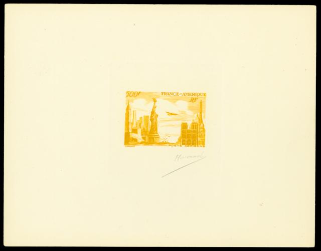 France_1949_Yvert_840c-Scott_622c_unadopted_airmail_500f_Amitie_FR-USA_yellow-brown_c_AP