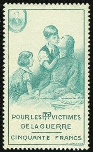 France_1940_Yvert_465g-Scott_B103_unadopted_50f_Victimes_de_la_Guerre_US