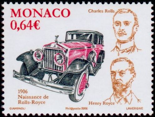 Monaco_2006_Yvert_2556-Scott_2429_64c_Rolls-Royce_Centenary_IS