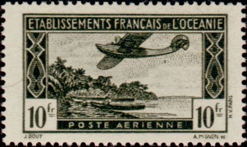 Polinesia_Oceanie_1944_Yvert_PA15-Scott_C1B_helio