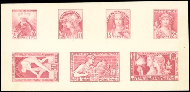 France_1924_Yvert_185a-214a-Scott_200-224_unadopted_Jeux_Olympiques_Paris_30c_Arts_decoratifs_50c_lilac-red_helio_aa_COLL