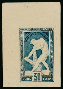 France_1924_Yvert_185a-Scott_200_unadopted_Jeux_Olympiques_Paris_30c_blue-grey_helio_ab_ESS