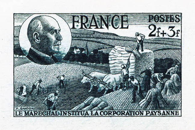 France_1944_Yvert_607-Scott_B176_dark-blue_detail