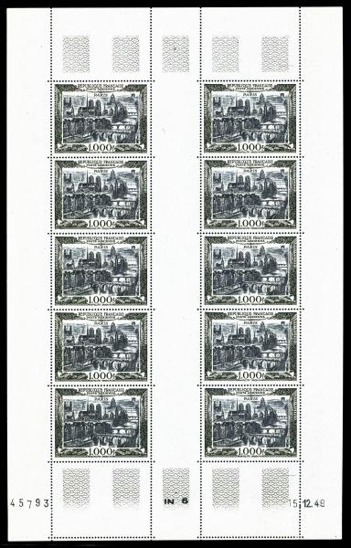 France_1949_Yvert_PA29-Scott_C27_full_sheet_a
