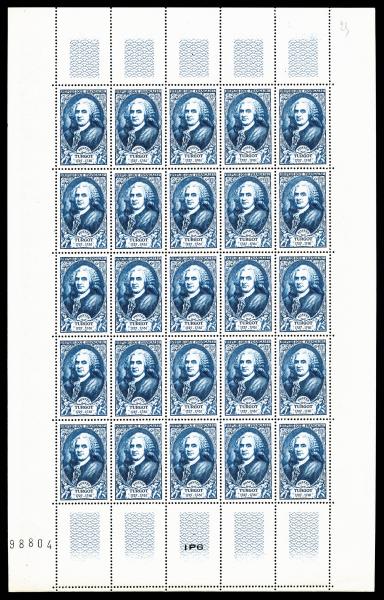 France_1949_Yvert_858-Scott_B243_full_sheet_a