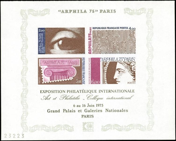 France_1975_Yvert_BF7-Scott_1429_full_sheet_d