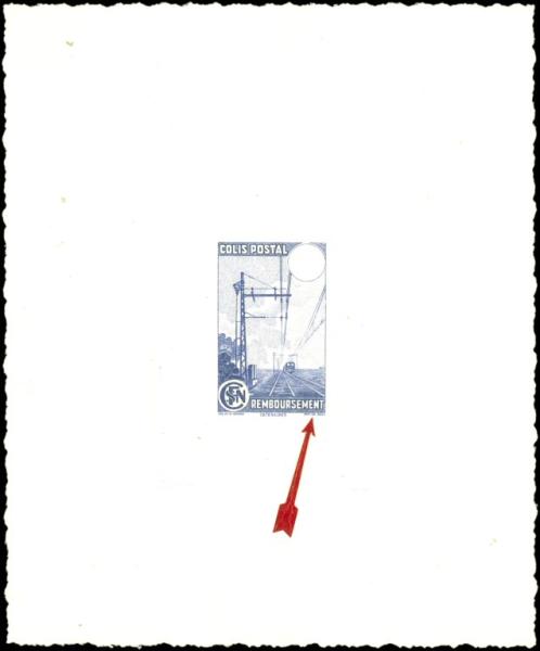 France_1944_Yvert_Colis_Postaux_218A-Scott_etat_blue_a