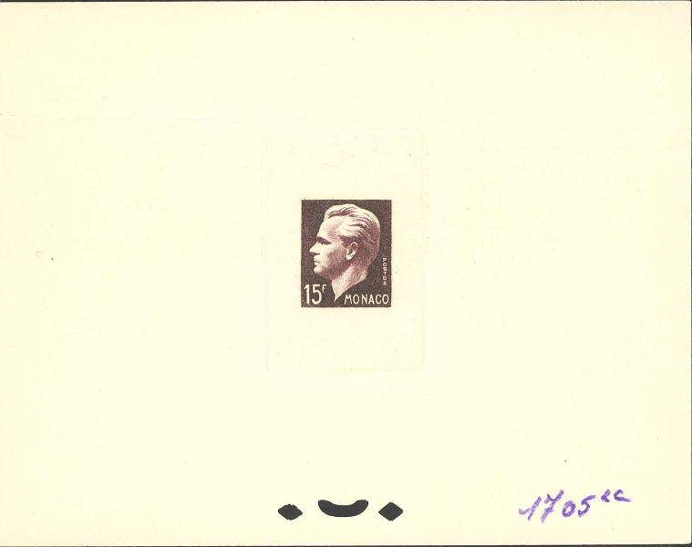 Monaco_1950_Yvert_348a-Scott_278_unadopted_thick_engraving_Rainier_III_brown_1705_Lc_ab_CP