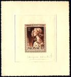 Monaco_1959_Yvert_PA72b-Scott_C55_unadopted_1000f_Grace_et_Rainier_III_maigre_brown_a_AP