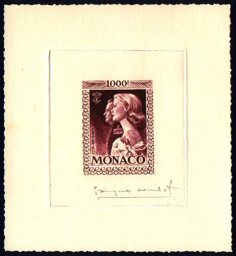 Monaco_1959_Yvert_PA72b-Scott_C55_unadopted_1000f_Grace_et_Rainier_III_maigre_lilac_b_AP
