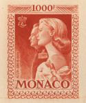 Monaco_1959_Yvert_PA72b-Scott_C55_unadopted_1000f_Grace_et_Rainier_III_maigre_orange-red_b_AP_detail