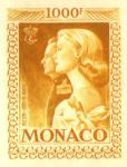 Monaco_1959_Yvert_PA72b-Scott_C55_unadopted_1000f_Grace_et_Rainier_III_maigre_orange-yellow_a_AP_detail
