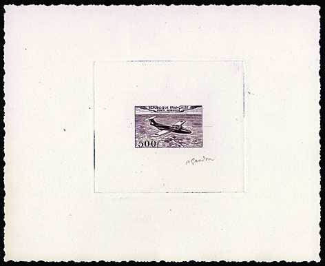 France_1953_Yvert_PA32b-Scott_C31b_unadopted_500f_Fleuret_dark-violet_c_AP