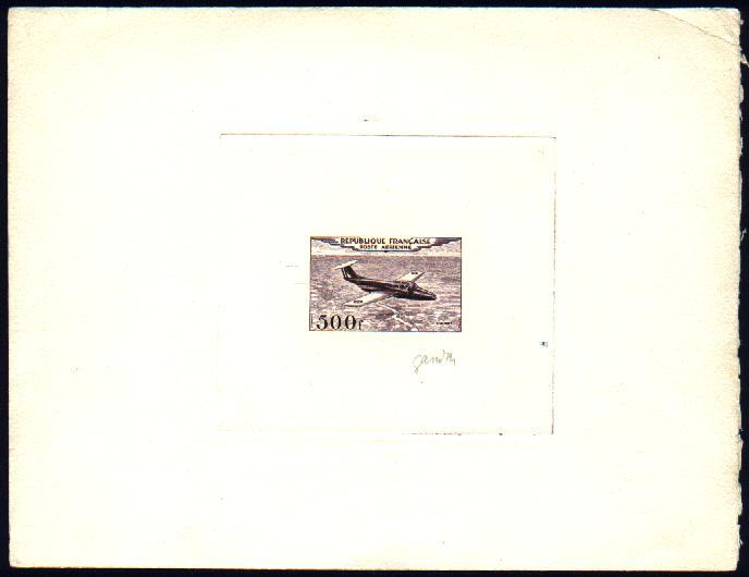 France_1953_Yvert_PA32b-Scott_C31b_unadopted_500f_Fleuret_dark-violet_d_AP