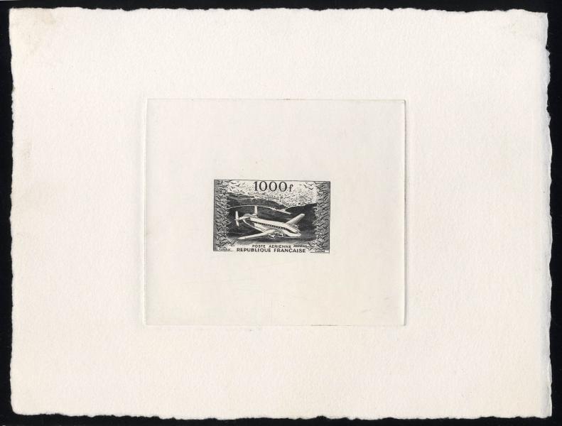 France_1954_Yvert_PA33-Scott_C32_black_r