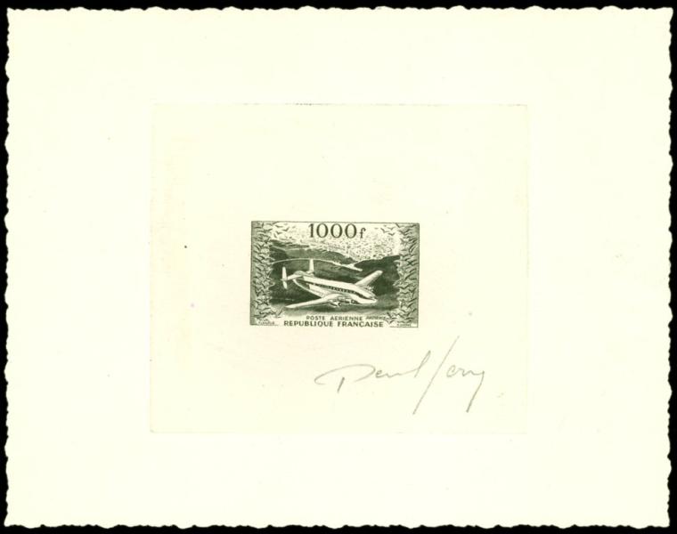 France_1954_Yvert_PA33-Scott_C32_black_t