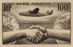 France_1946_Yvert_PA-Scott_C_unadopted_Lionel_de_Marmier_100f_brown_1711_CP_detail