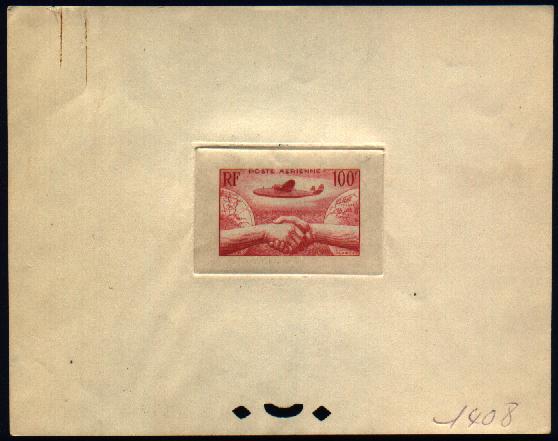 France_1946_Yvert_PA-Scott_C_unadopted_Lionel_de_Marmier_100f_red_1408_CP