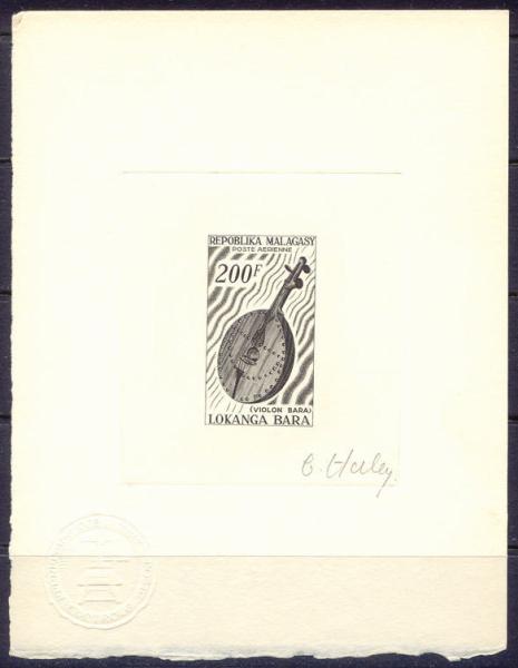 Madagascar_1965_Yvert_PA97-Scott_C80_black