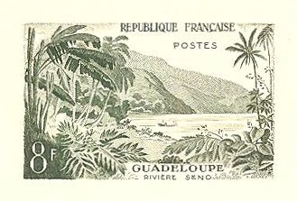 France_1957_Yvert_1125a-Scott_850_unadopted_Guadeloupe_dark-olive-green_AP_detail