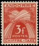 Andorra_1943_Yvert_Taxe_27-Scott_J27_typo